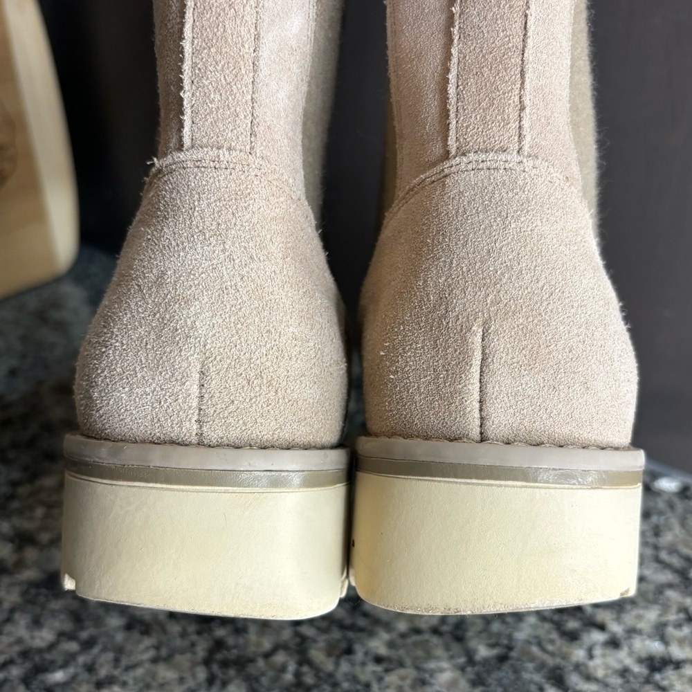 Crown Vintage Tipryn Cream Suede Chelsea Boots Size 7 1/2 - Picture 15 of 15